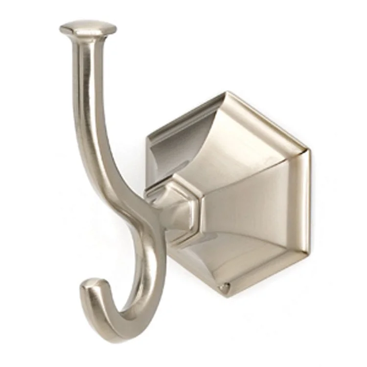 Robe Hook Nicole Bath Universal Satin Nickel 4-1/16 Inch 3-1/4 Inch Wall Mount Brass