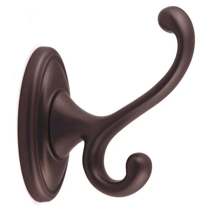 Robe Hook Classic Traditional Bath Universal Chocolate Bronze 4-1/16 Inch 3-3/4 Inch Wall Mount Brass