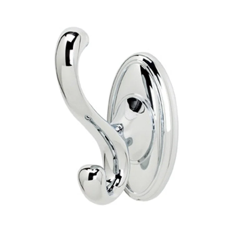 Robe Hook Classic Traditional Bath Universal Polished Chrome 4-1/16 Inch 3-3/4 Inch Wall Mount Brass