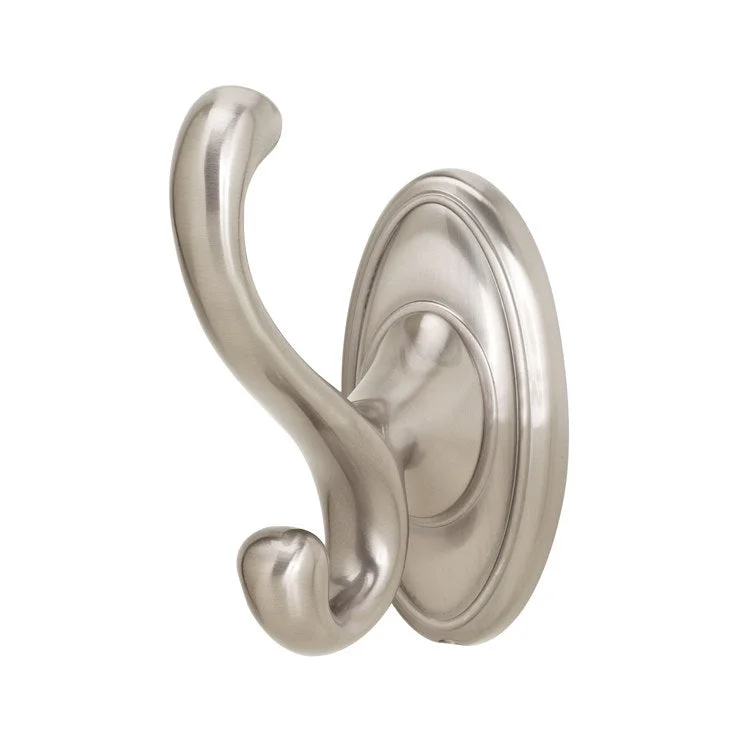 Robe Hook Classic Traditional Bath Universal Satin Nickel 4-1/16 Inch 3-3/4 Inch Wall Mount Brass