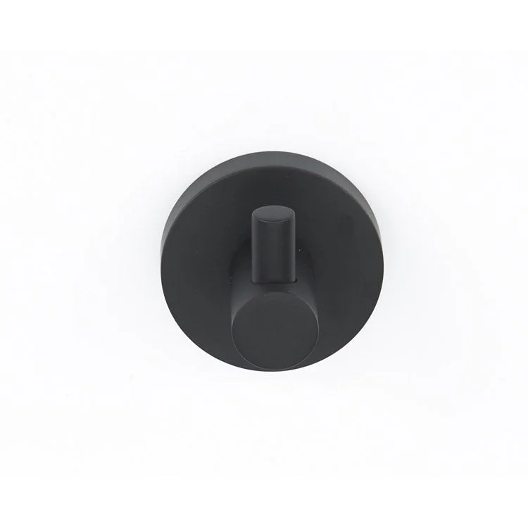 Robe Hook Contemporary I Bath Matte Black 2 Inch 1-3/4 Inch Wall Mount Brass