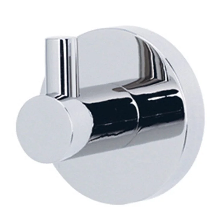 Robe Hook Contemporary I Bath Polished Chrome 2 Inch 1-3/4 Inch Wall Mount Brass