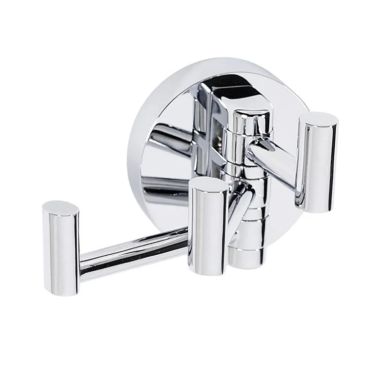 Robe Hook Contemporary I Bath Swivel Polished Chrome 2 Inch 3-3/8 Inch Wall Mount Brass