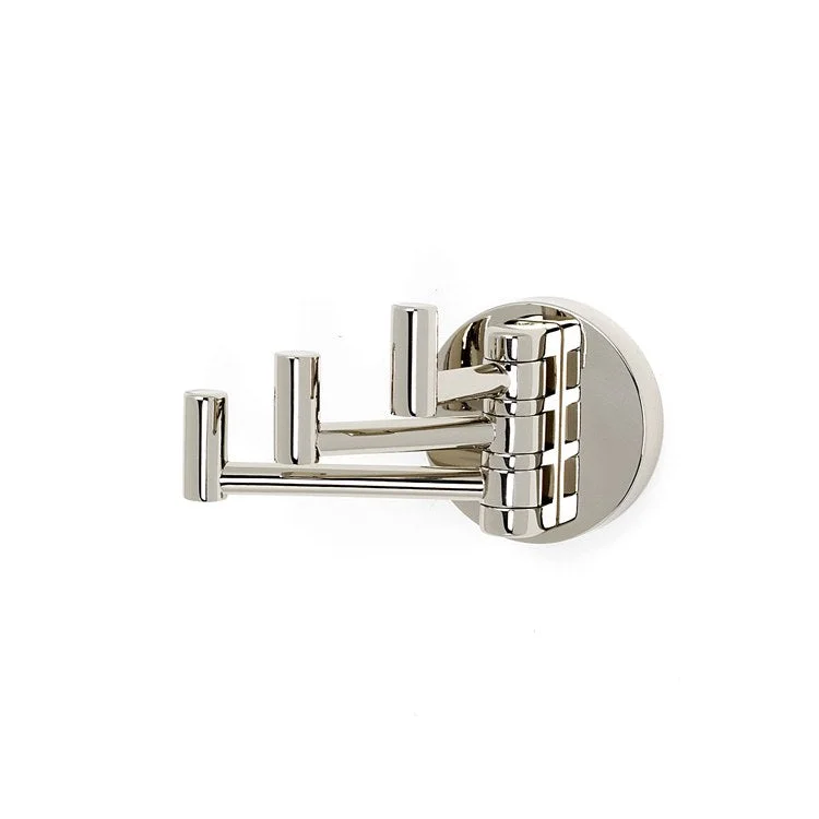 Robe Hook Contemporary I Bath Swivel Polished Nickel 2 Inch 3-3/8 Inch Wall Mount Brass