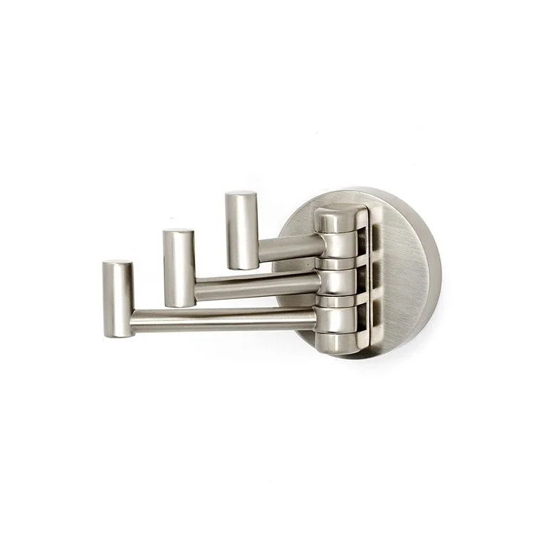 Robe Hook Contemporary I Bath Swivel Satin Nickel 2 Inch 3-3/8 Inch Wall Mount Brass