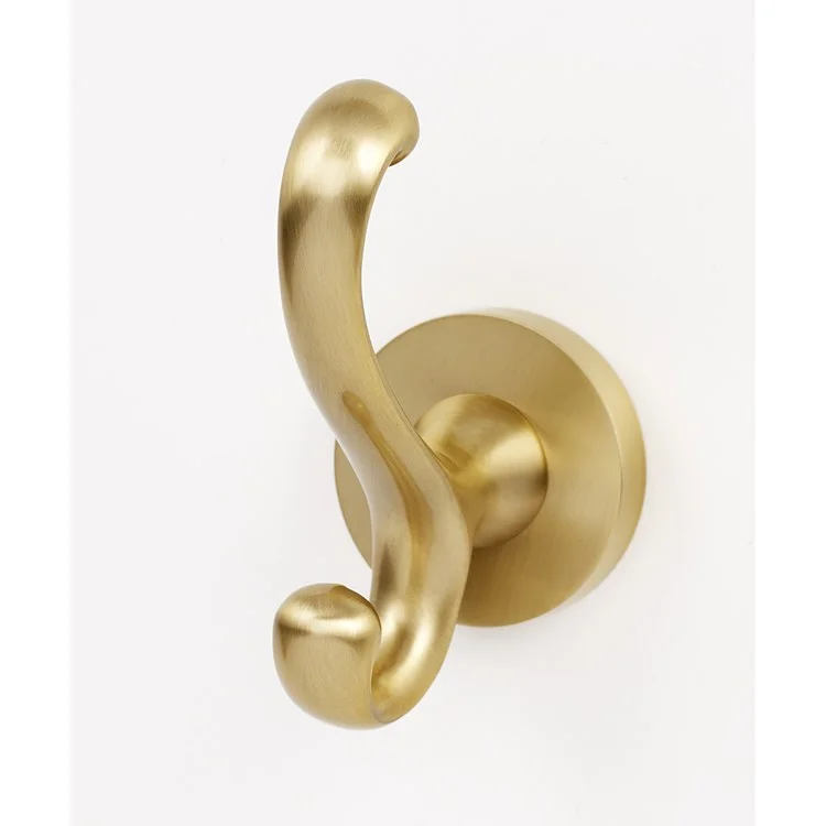 Robe Hook Contemporary I Bath Universal Satin Brass 4 Inch 3-3/8 Inch Wall Mount Brass