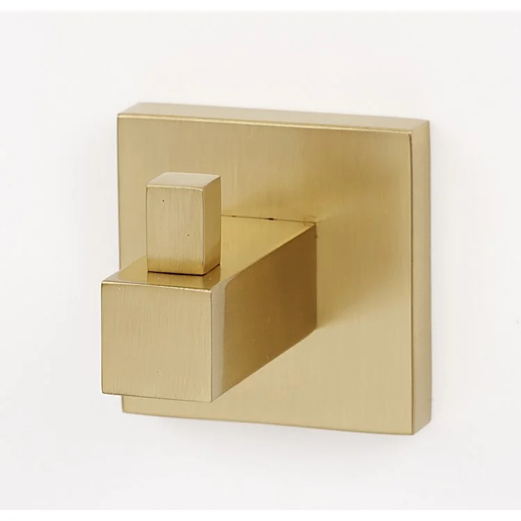 Robe Hook Contemporary ll Bath Satin Brass 2 Inch 2-3/8 Inch Wall Mount Brass