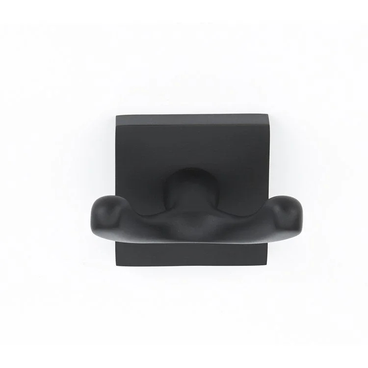 Robe Hook Contemporary ll Bath Double Matte Black 2 Inch 2-1/2 Inch Wall Mount Brass