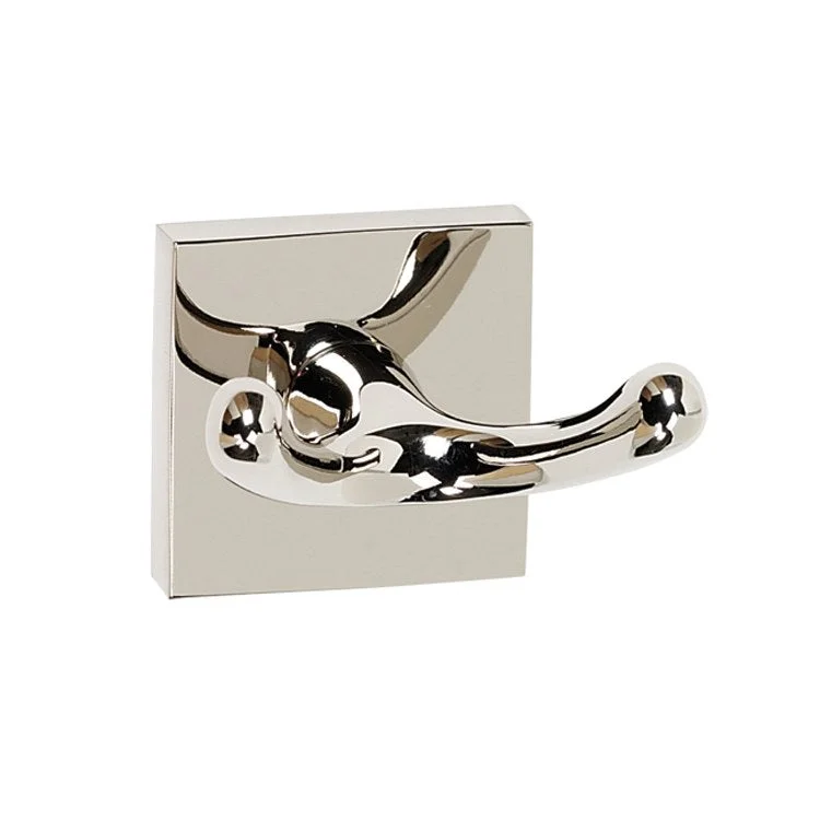 Robe Hook Contemporary ll Bath Double Polished Nickel 2 Inch 2-1/2 Inch Wall Mount Brass