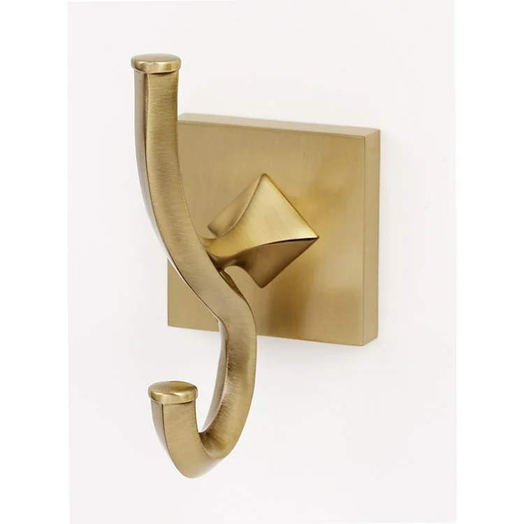 Robe Hook Contemporary ll Bath Universal Satin Brass 4 Inch 3-1/8 Inch Wall Mount Brass