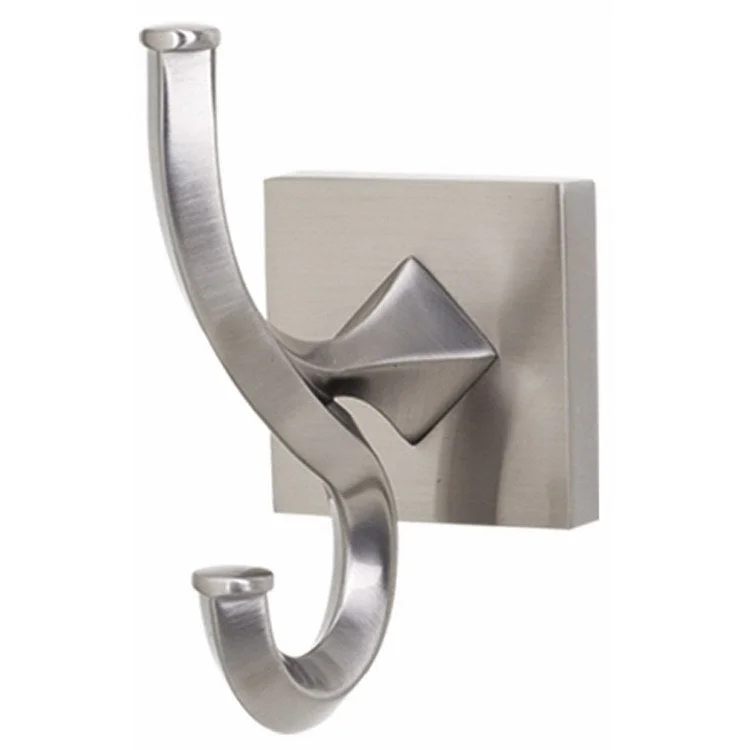 Robe Hook Contemporary ll Bath Universal Satin Nickel 4 Inch 3-1/8 Inch Wall Mount Brass