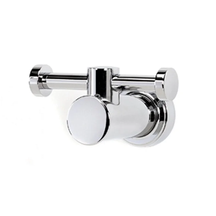 Robe Hook Infinity Bath Double Polished Chrome 1-1/2 Inch 2-3/8 Inch Wall Mount Brass