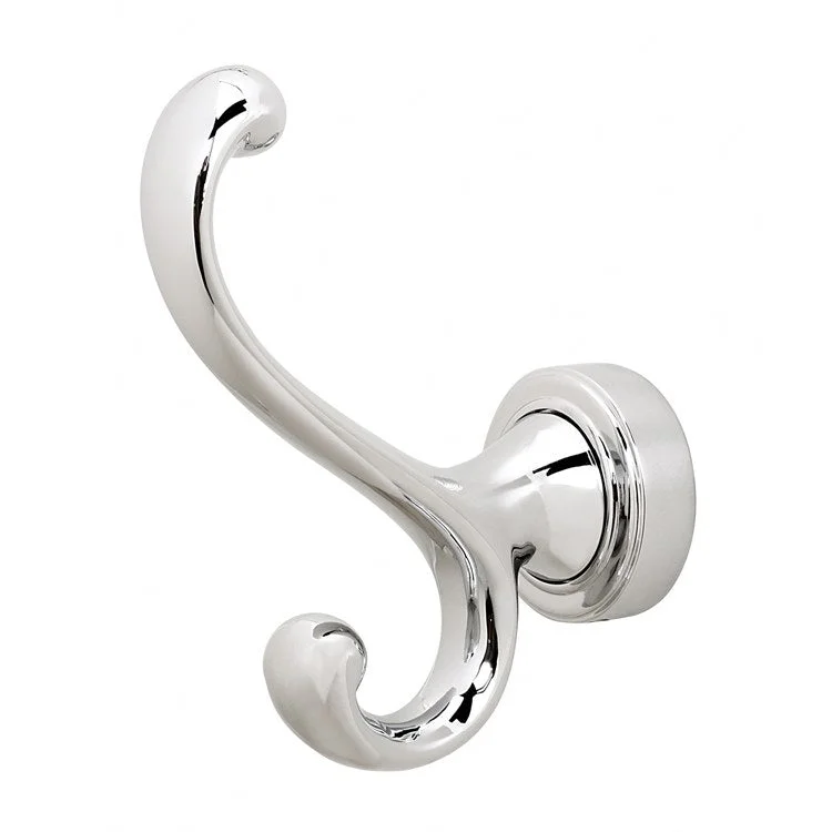 Robe Hook Infinity Bath Universal Unlacquered Brass 4-1/16 Inch 3-3/16 Inch Wall Mount Brass