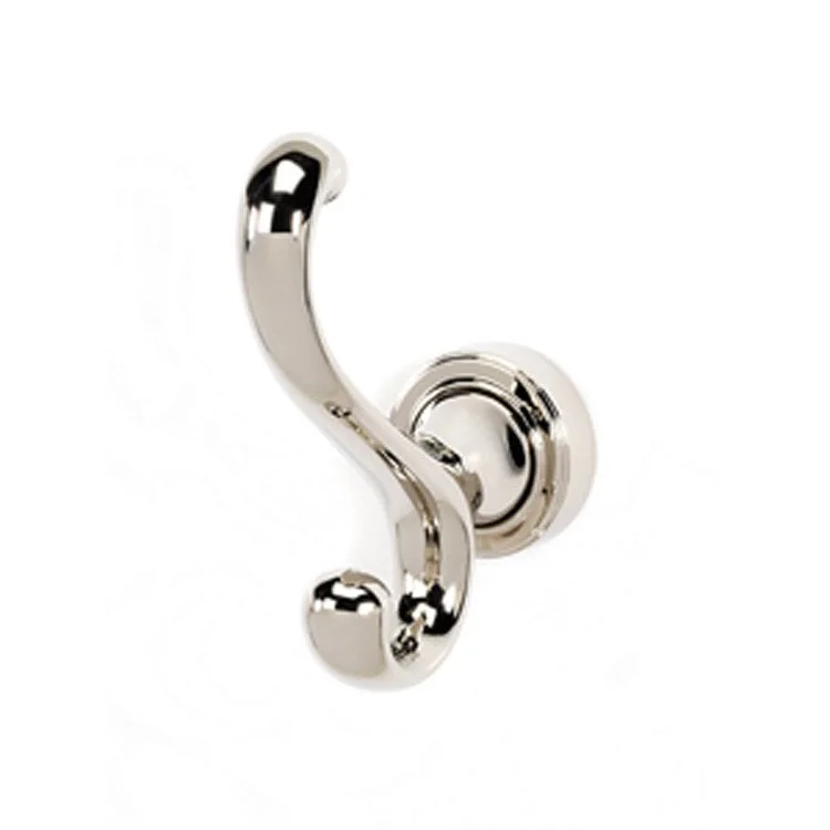 Robe Hook Infinity Bath Universal Polished Nickel 4-1/16 Inch 3-3/16 Inch Wall Mount Brass