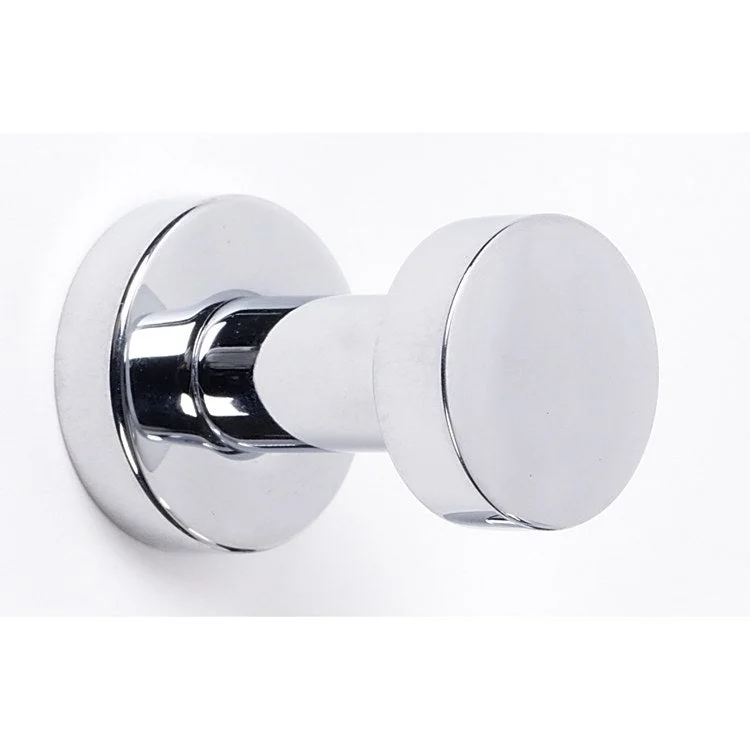 Robe Hook Euro Bath Polished Chrome 7/8 Inch 1-1/4 Inch Wall Mount Brass