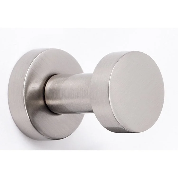 Robe Hook Euro Bath Satin Nickel 7/8 Inch 1-1/4 Inch Wall Mount Brass