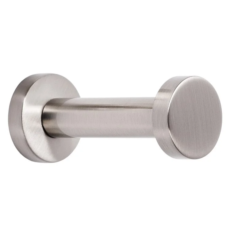 Robe Hook Euro Bath Satin Nickel 1 Inch 3 Inch Wall Mount Brass