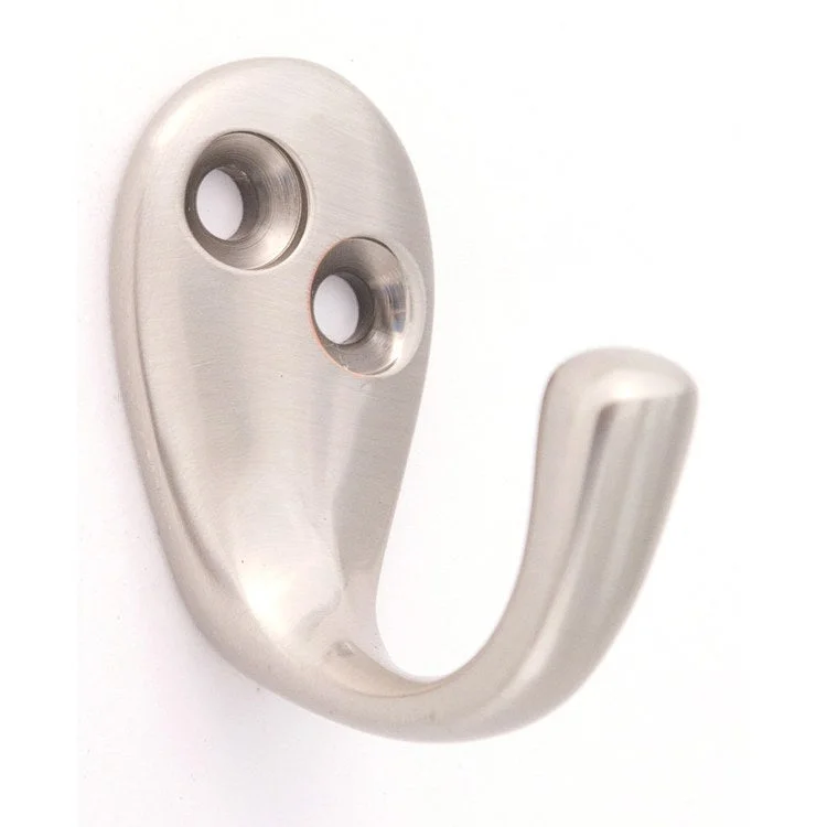 Robe Hook A902 Single Satin Nickel 1-3/8 Inch 1-1/2 Inch Wall Mount Brass