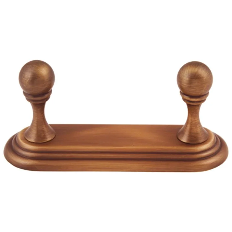 Robe Hook Embassy Bath Double Antique English Matte 1-5/8 Inch 2-1/4 Inch Wall Mount Brass