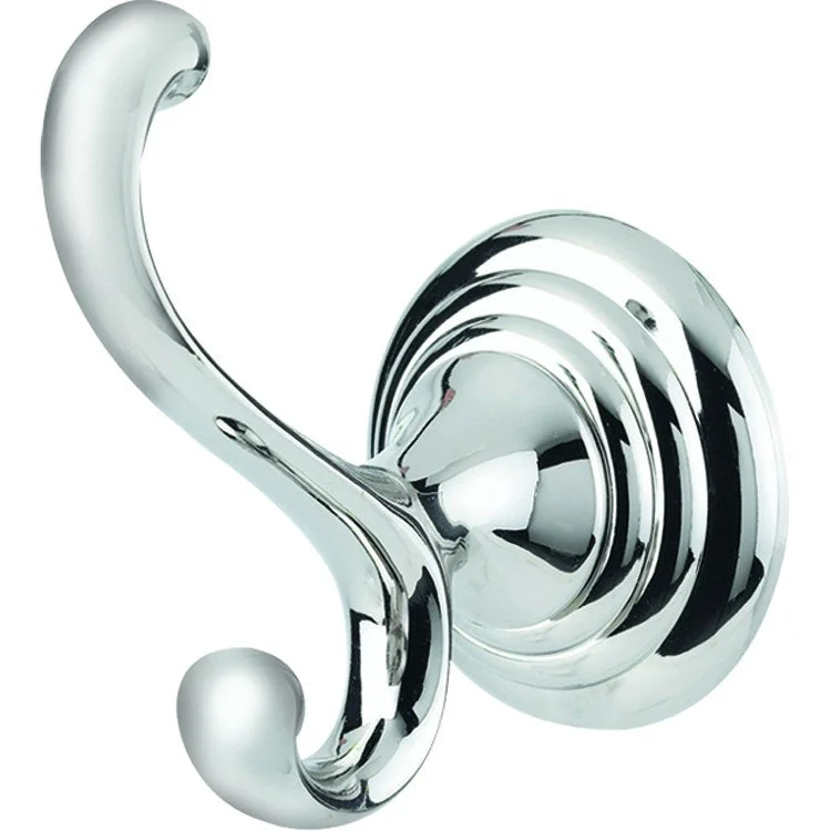 Robe Hook Embassy Bath Universal Polished Nickel 4-1/16 Inch 3-13/16 Inch Wall Mount Brass