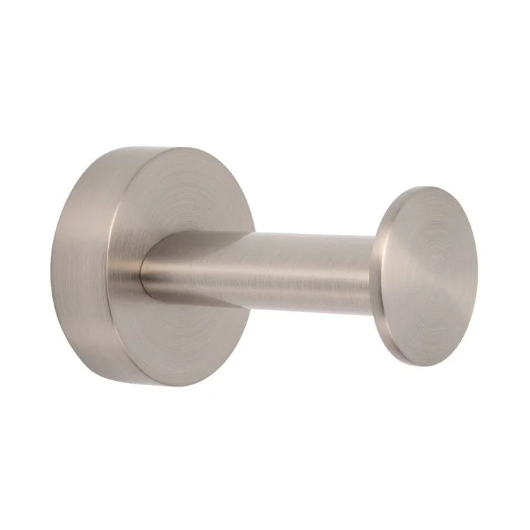 Robe Hook Plumer Brushed Nickel 11 Inch 3 Inch Wall Mount Brass