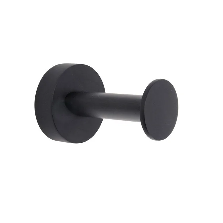 Robe Hook Plumer Matte Black 11 Inch 3 Inch Wall Mount Brass