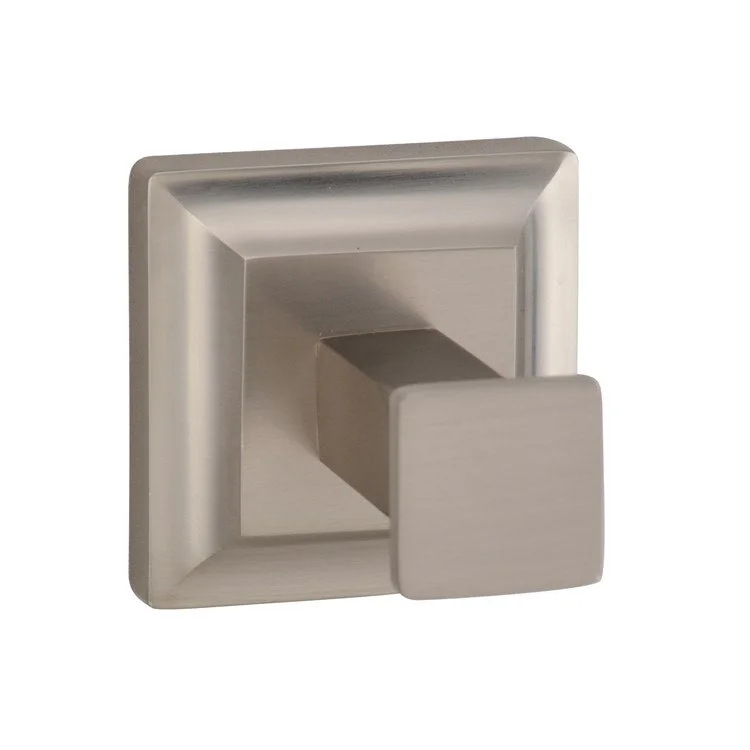 Robe Hook Stanton Brushed Nickel 6 Inch 2-5/8 Inch Wall Mount Brass