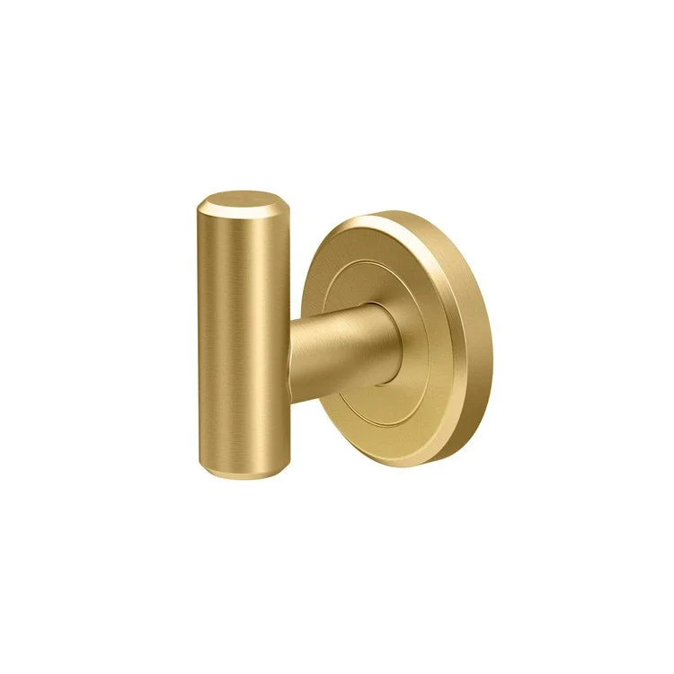 Robe Hook Latitude II Single Brushed Brass 2-3/4 Inch 2-3/20 Inch Wall Mount Metal