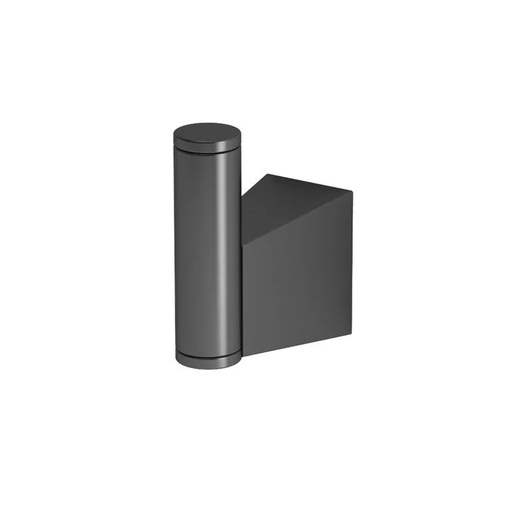 Robe Hook Bleu Single Matte Black 3 Inch 2 Inch Wall Mount Metal