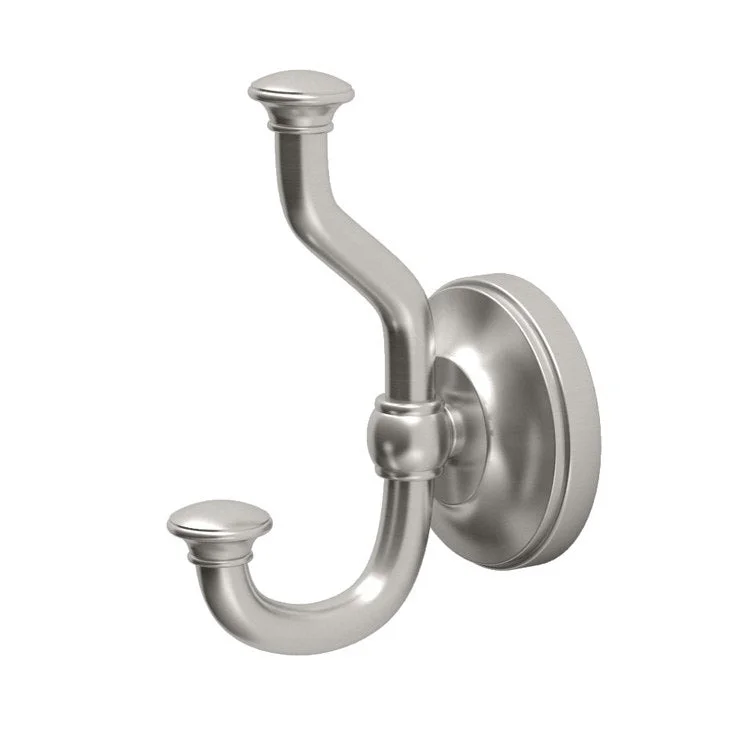 Robe Hook Tavern Single Satin Nickel 2-1/2 Inch 3 Inch Wall Mount Metal