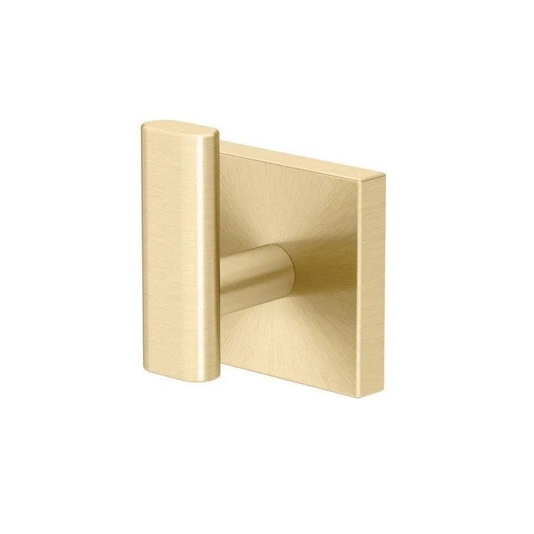 Robe Hook Elevate Single Brushed Brass 3-3/4 Inch 1-7/10 Inch Wall Mount Metal