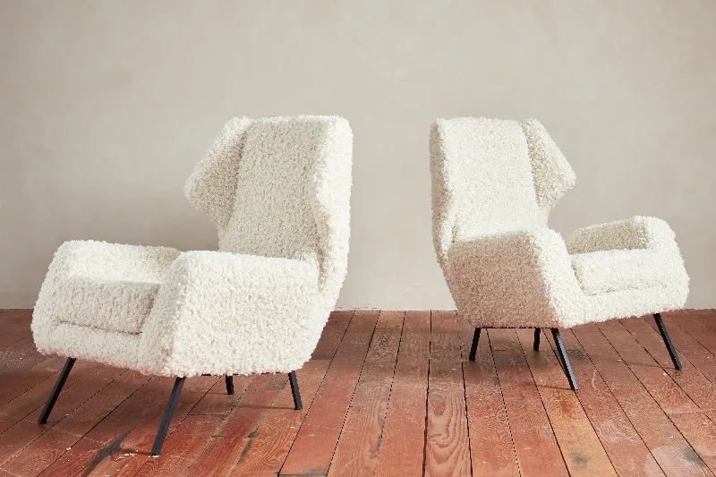 1960's Italian Wingback Chairs