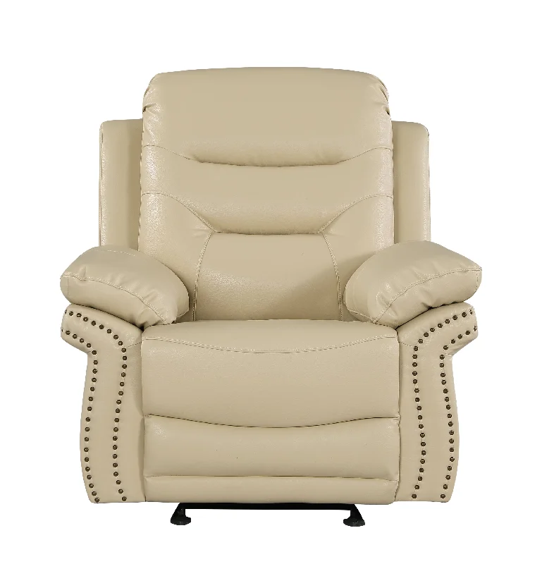 Global United  Leather Air Upholstered Chair with Fiber Back