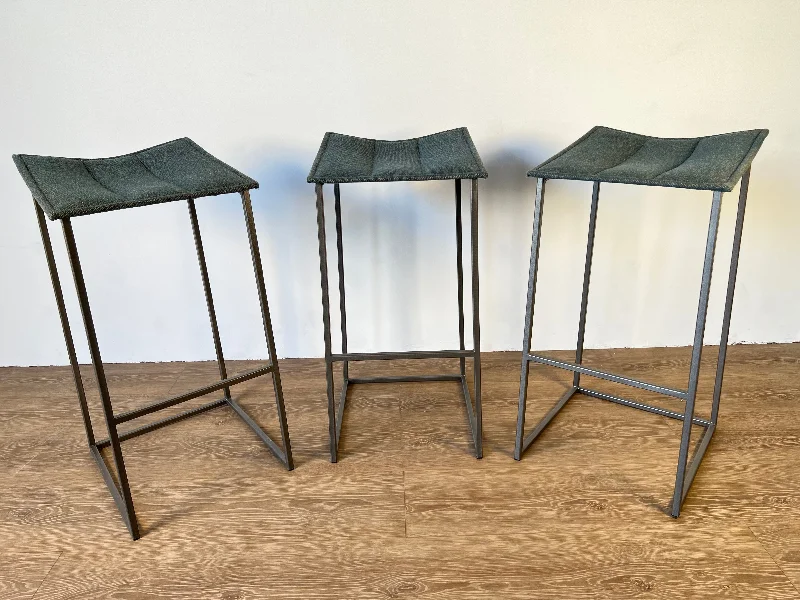 Bocca Fabric Bar Height Stool (Set of Three)