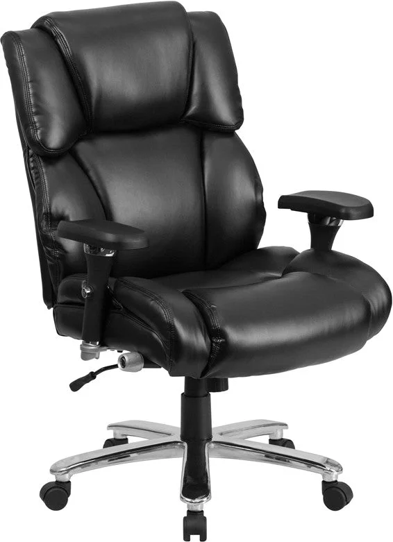 Flash Furniture GO-2149-LEA-GG Hercules Series, Black Leather Executive Swivel Chair