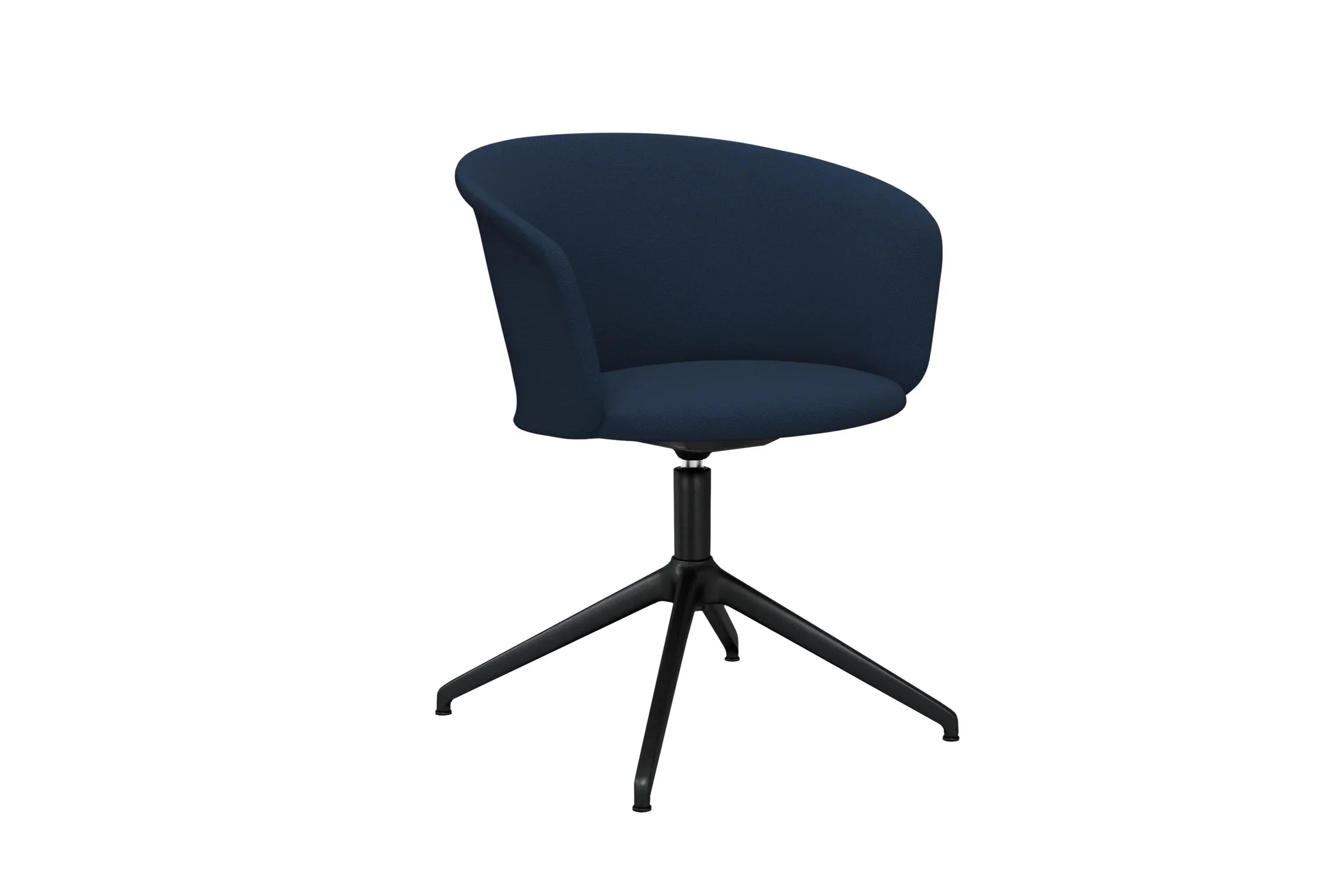 Kendo Dark Blue Swivel Chair 4 Star