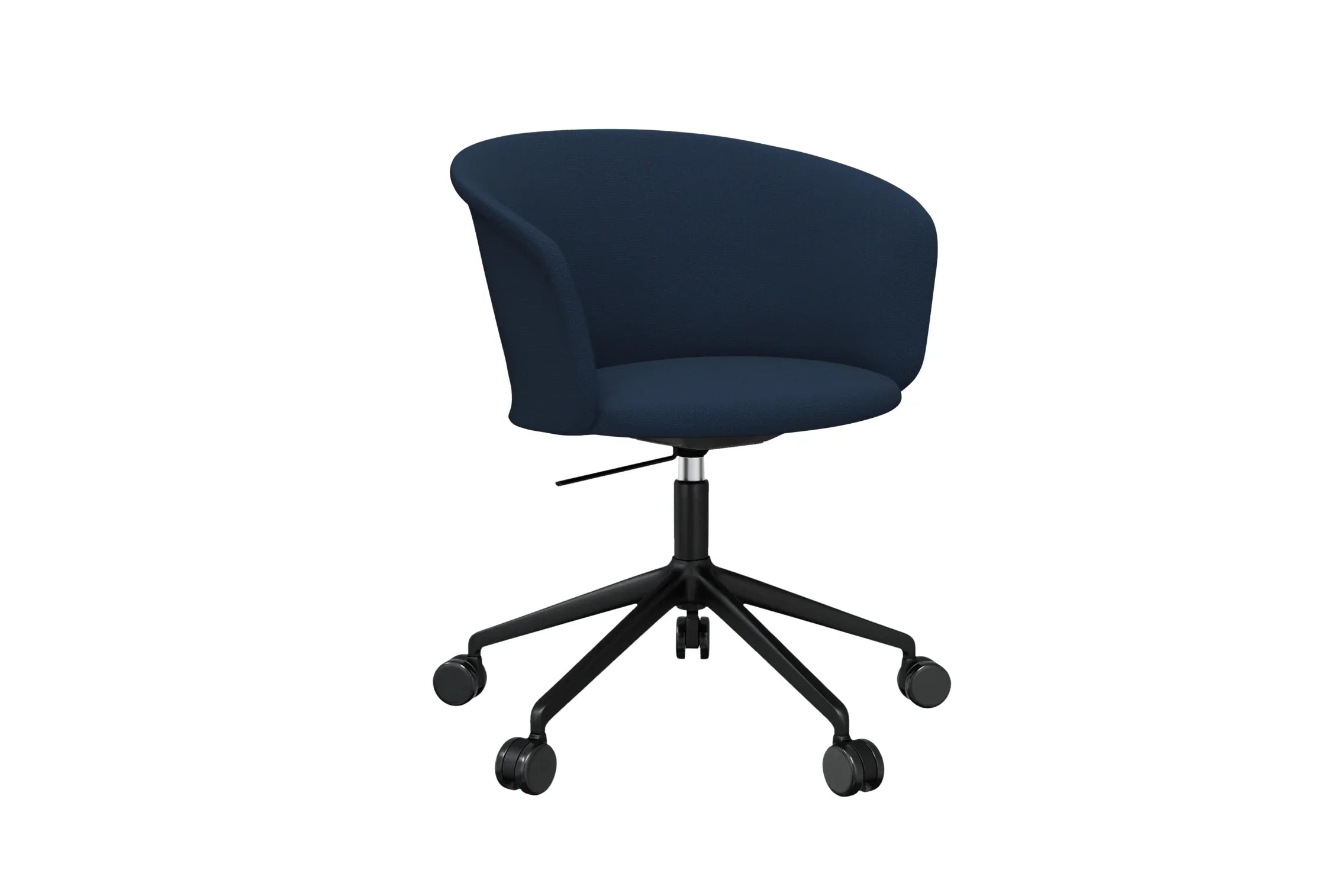 Kendo Dark Blue Swivel Chair 5 Star