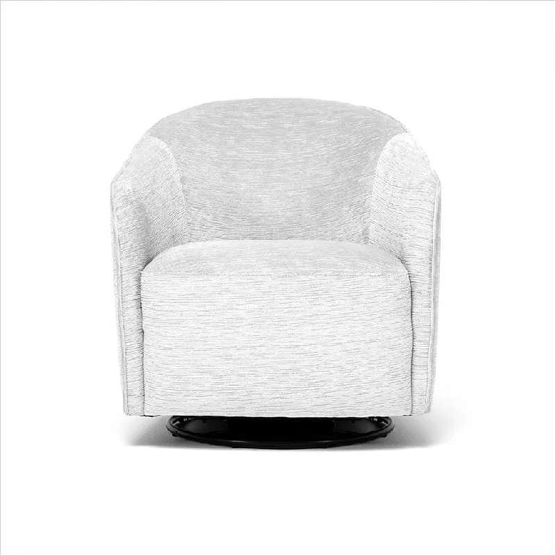 Rene Swivel Chair - Light Grey