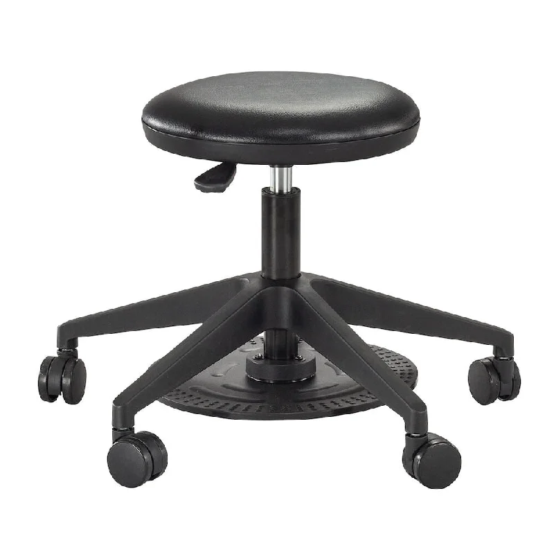 Safco Foot Pedal Lab Stool Black