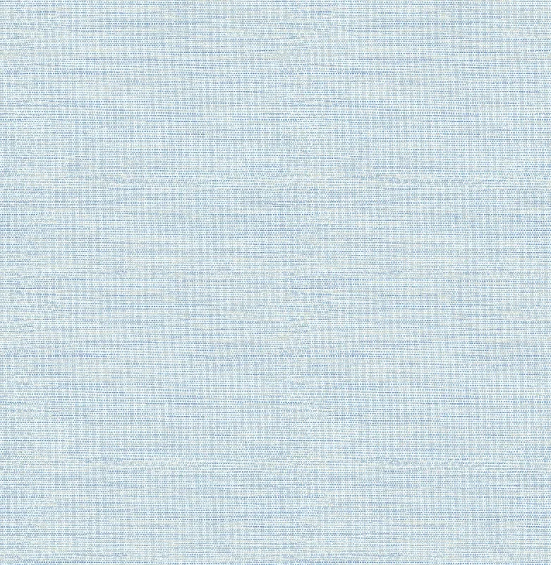 Agave Blue Faux Grasscloth Wallpaper