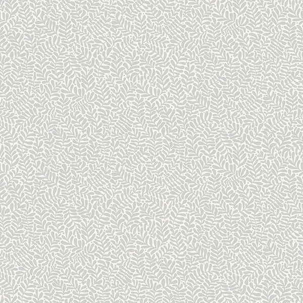 Anna Light Grey Fern Trail Wallpaper