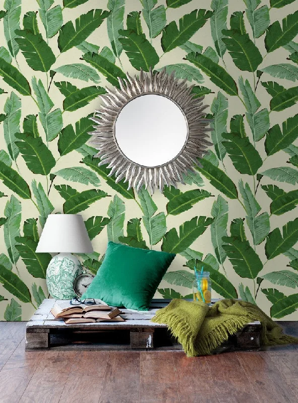 Banana Leaves Woven Wallpaper