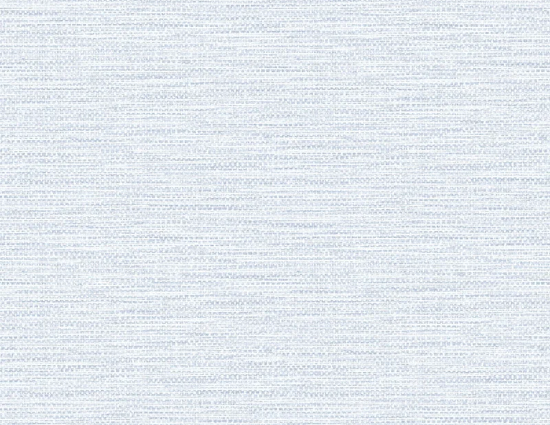 Faux Linen Weave Wallpaper in Blue Frost from the Luxe Retreat Collection