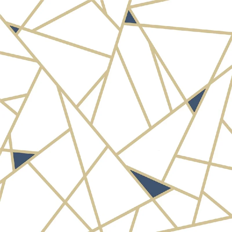 Fracture Peel & Stick Wallpaper in Gold