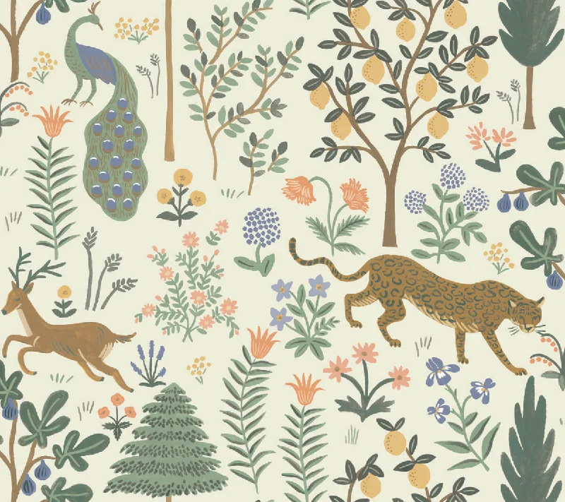 Menagerie Peel & Stick Wallpaper in Cream