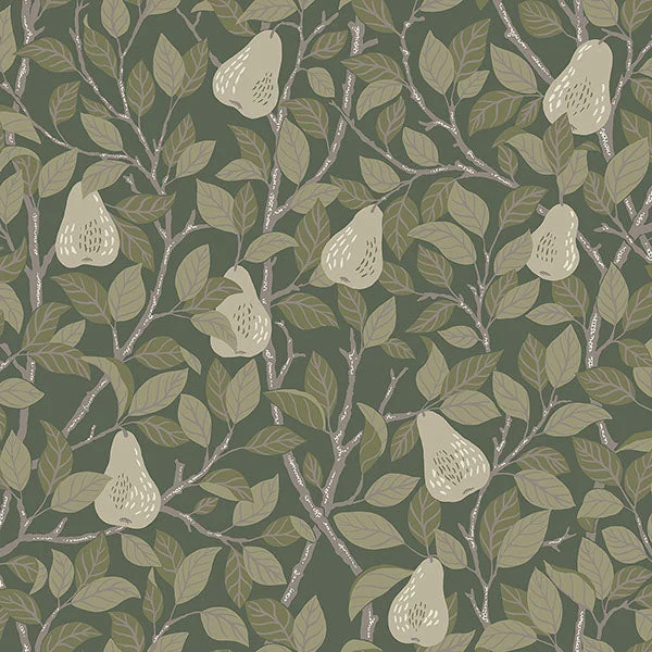 Pirum Green Pear Wallpaper