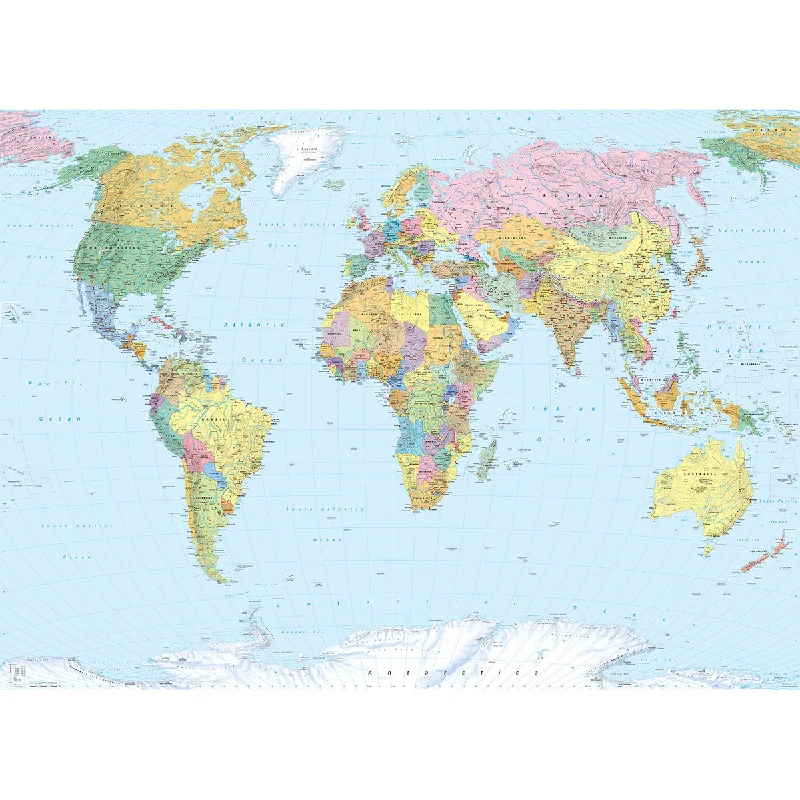 World Map Wall Mural